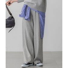 【見上愛さん着用/洗える】カシミヤブレンド ニット パンツ