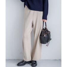 【見上愛さん着用/LEE掲載/洗える】カシミヤブレンド ニット パンツ