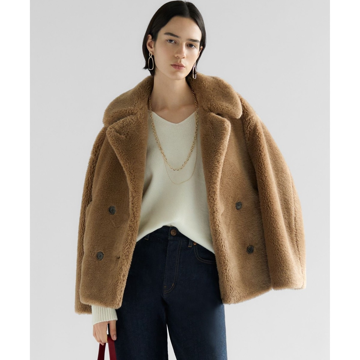 コンプレストパイル ノーカラー アウター | 23区(23KU) | マルイウェブ