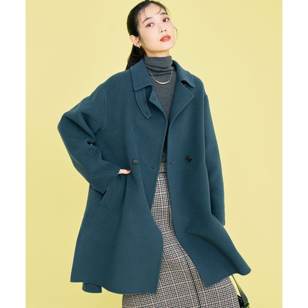 滝沢眞規子さん着用/Oggi掲載】MANTECOPure リバーコート | 23区(23KU