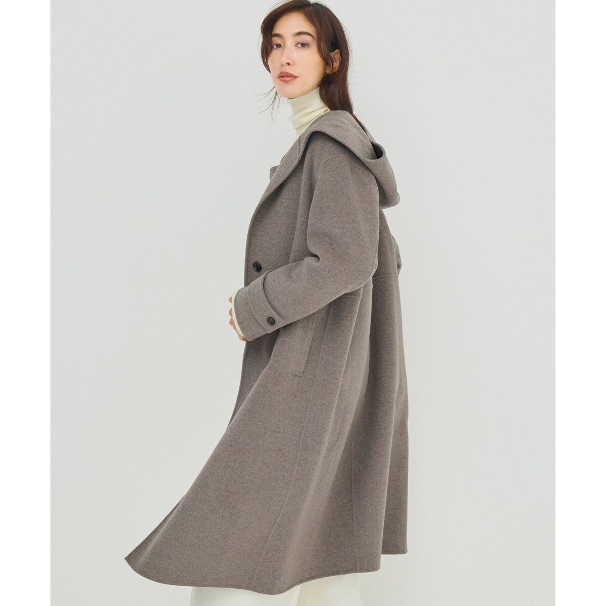 見上愛さん着用/VERY12月号掲載】ループミックスツイード ダブル