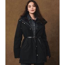 【一部店舗限定/滝沢眞規子さん着用/撥水加工】ミリタリー フーデット ダウンコート