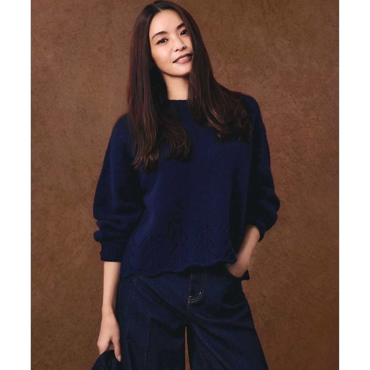 SLOW/一部店舗限定】ニットトータル ハーフジップ ニット | 23区(23KU