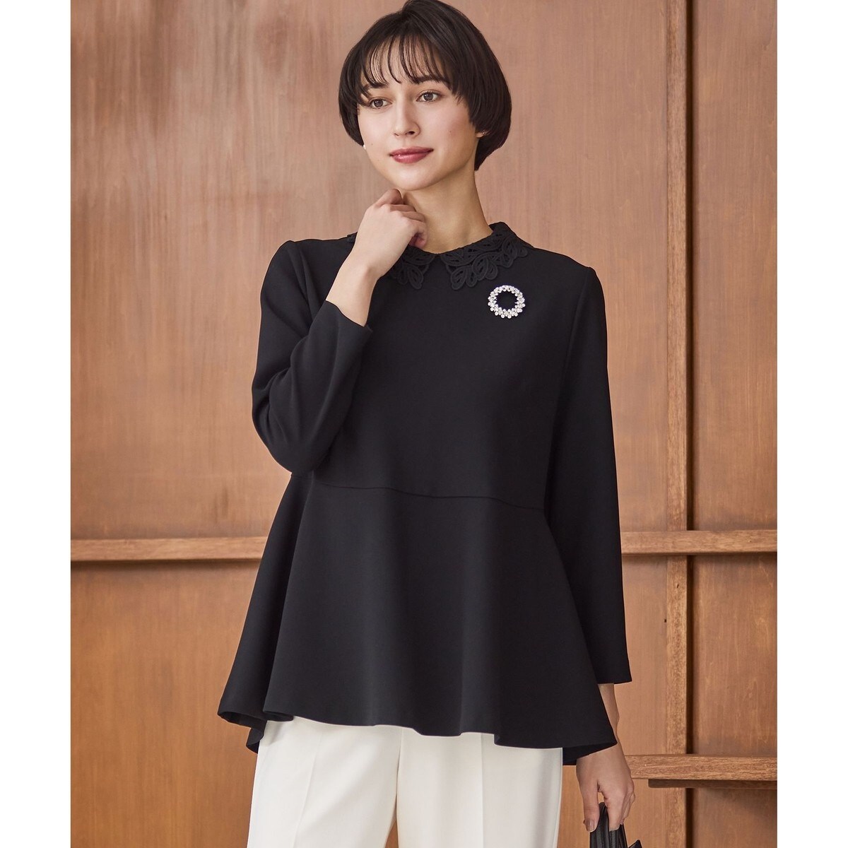 ドットオパールボウタイノースリーブ | グレースコンチネンタル(GRACE