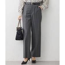 【セットアップ着用】ファインネスウール ワイド パンツ