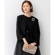 【APPLAUDIR】クリアジョーゼット コンパクトタックジャケット