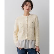 ファンシーツィーディー ポケットデザイン カーディガン