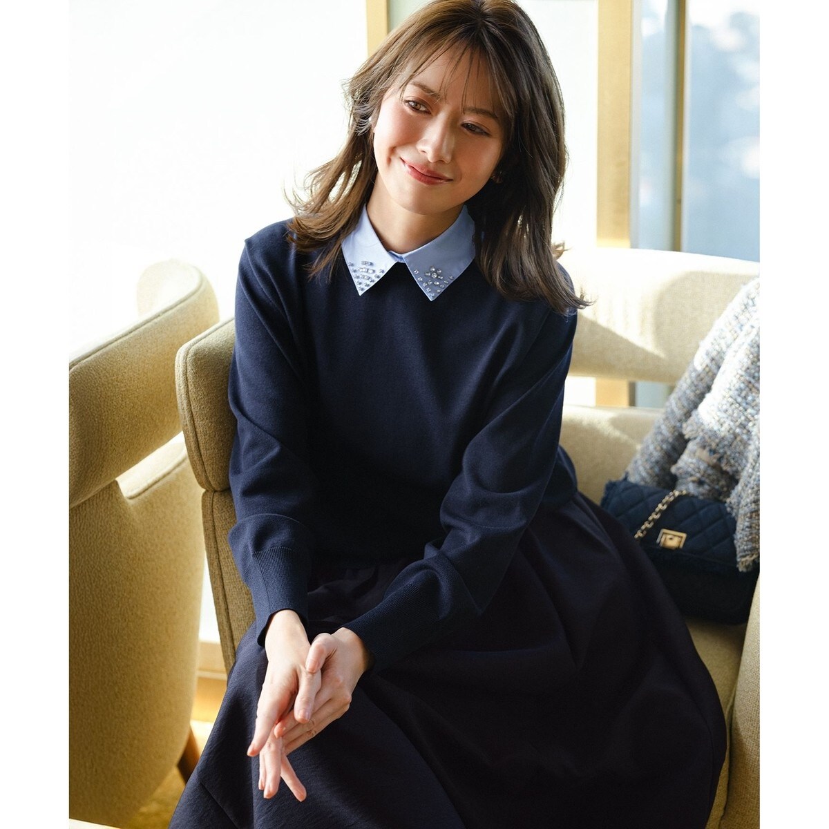 WEB&一部店舗限定】ビジューデザイン 2WAY ニット | 23区(23KU 