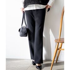 ストレッチダブルクロス フレアパンツ