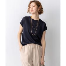 シャイニーシアー ノースリーブ ニット