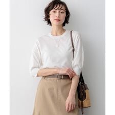 【見上愛さん着用】キュプラコットン プルオーバー ニット