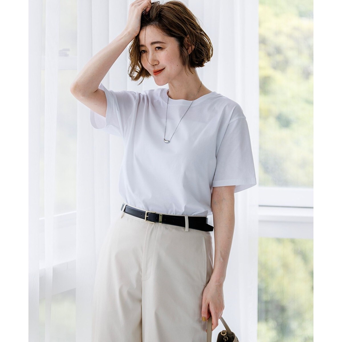 シルキータッチ ベーシック Tシャツ | 23区(23KU) | マルイウェブチャネル