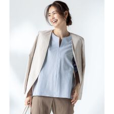 洗える】リネンヴィスコース ストレッチ ジャケット | 23区(23KU 