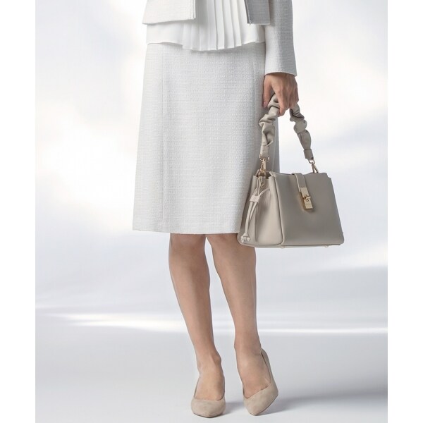 セットアップ対応】ライトシャインツイード マーメイド スカート