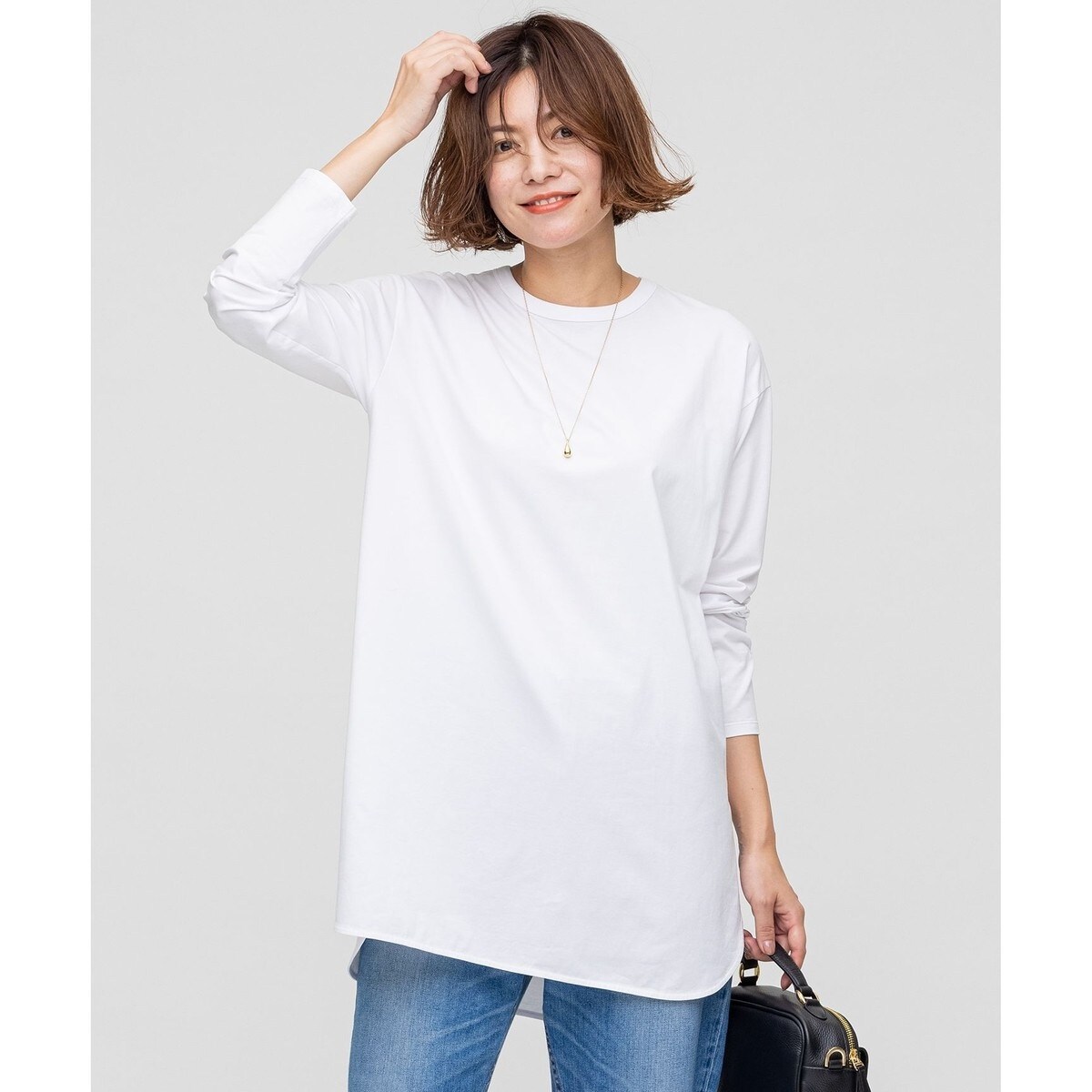 [新品•タグ付き] 23区S コットンベアジャージー レイヤード Tシャツ コットンベアジャージー レイヤード Tシャツ | 23区(23KU