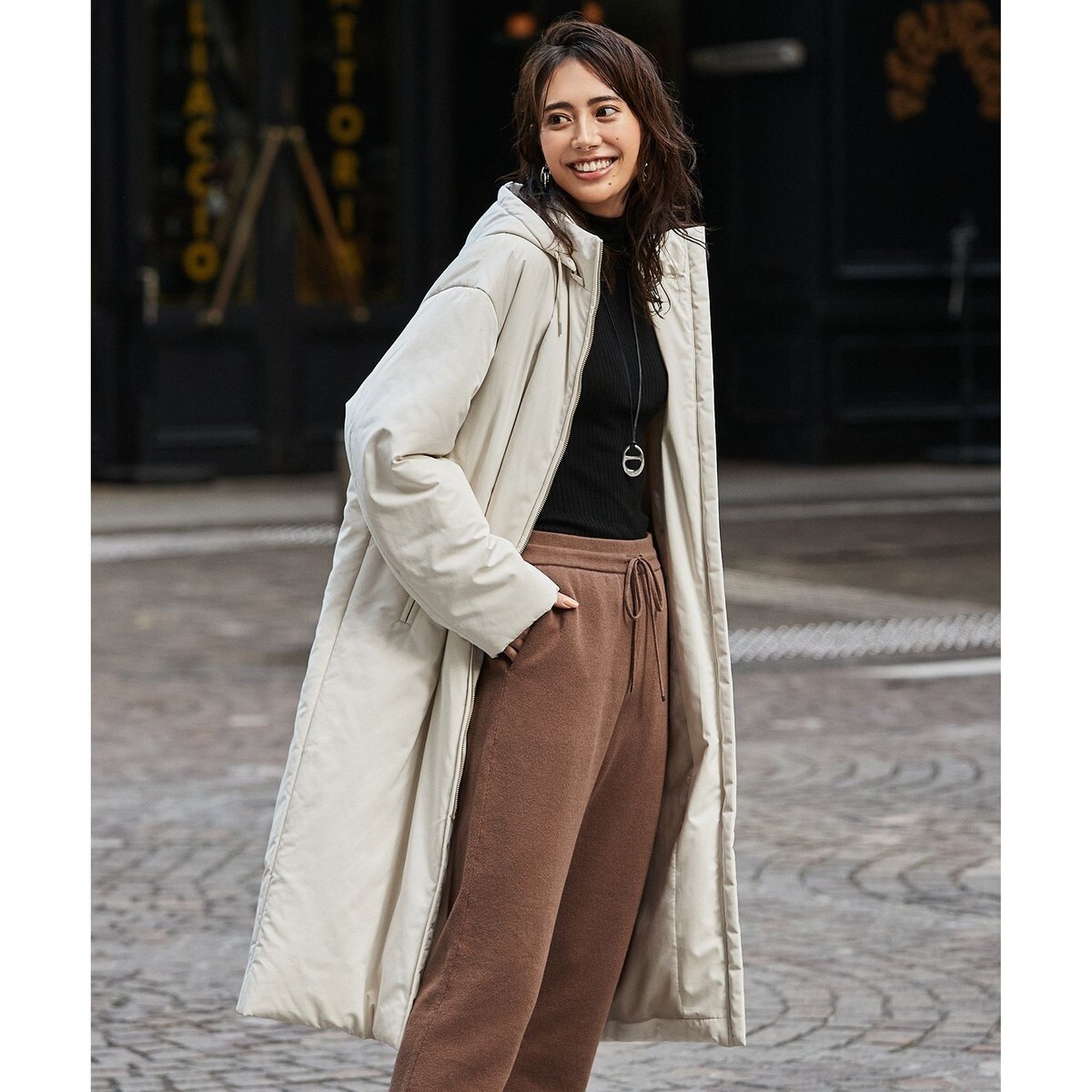 中綿ノンステッチロング アウター | 23区(23KU) | マルイウェブ