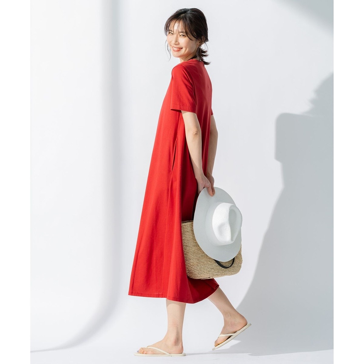 洗える】ペルーコットン カットソー ワンピース | 23区(23KU) | マルイ