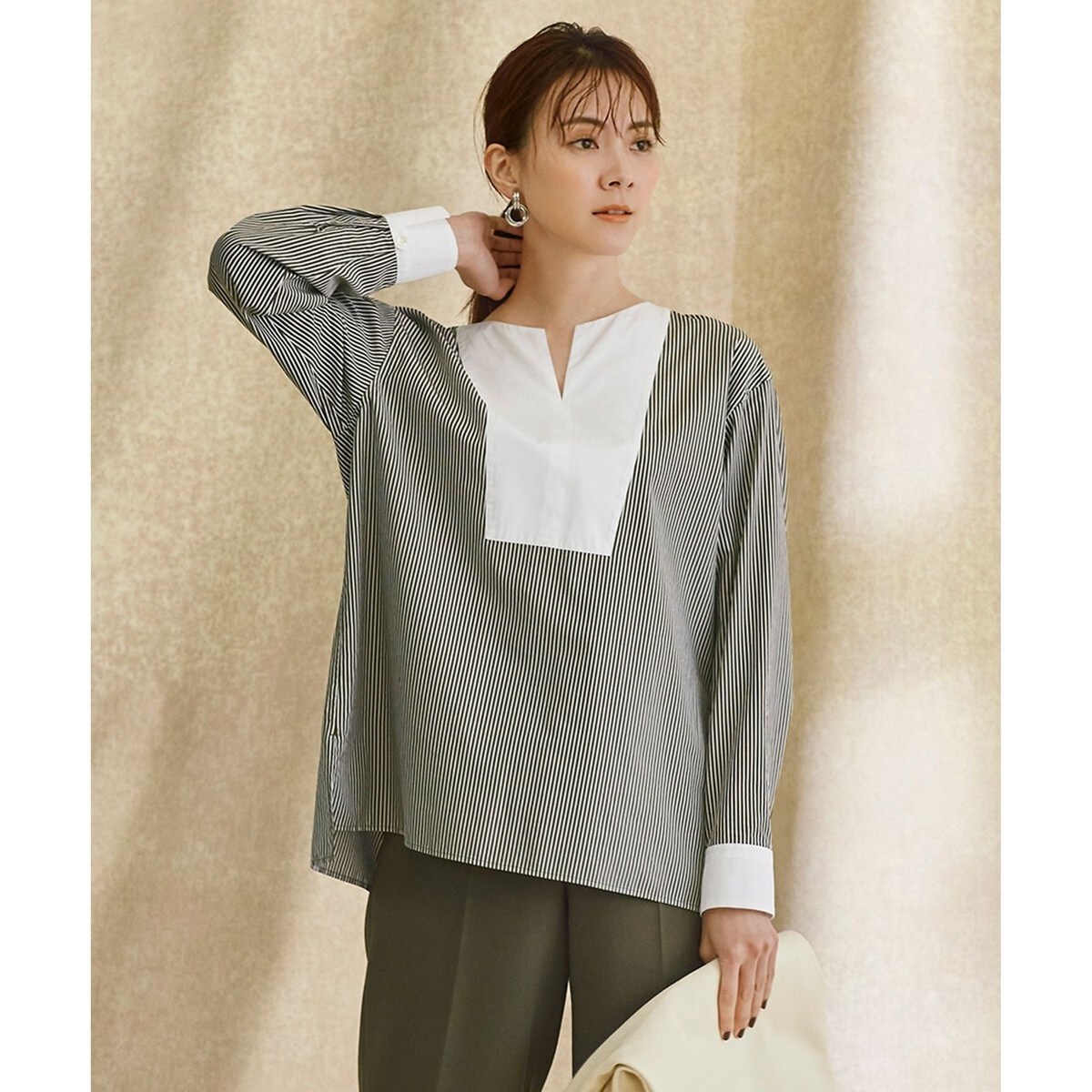 23区　CANCLINI ブザム デザイン ブラウス  44　極美品 CANCLINI ブザム デザイン ブラウス | 23区(23KU) | マルイ