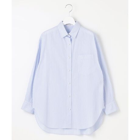 洗える】CANCLINI ポケット付き パールボタン シャツブラウス | 23区 
