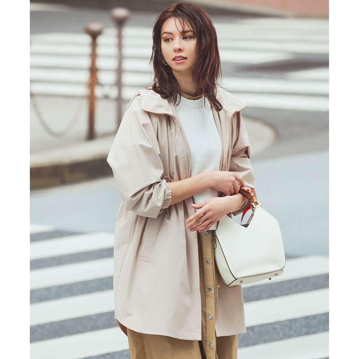 ナイロン2WAYストレッチ フーデットアウター | 23区(23KU