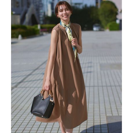 洗える】ライトピケジャージー ティアード ワンピース | 23区(23KU  