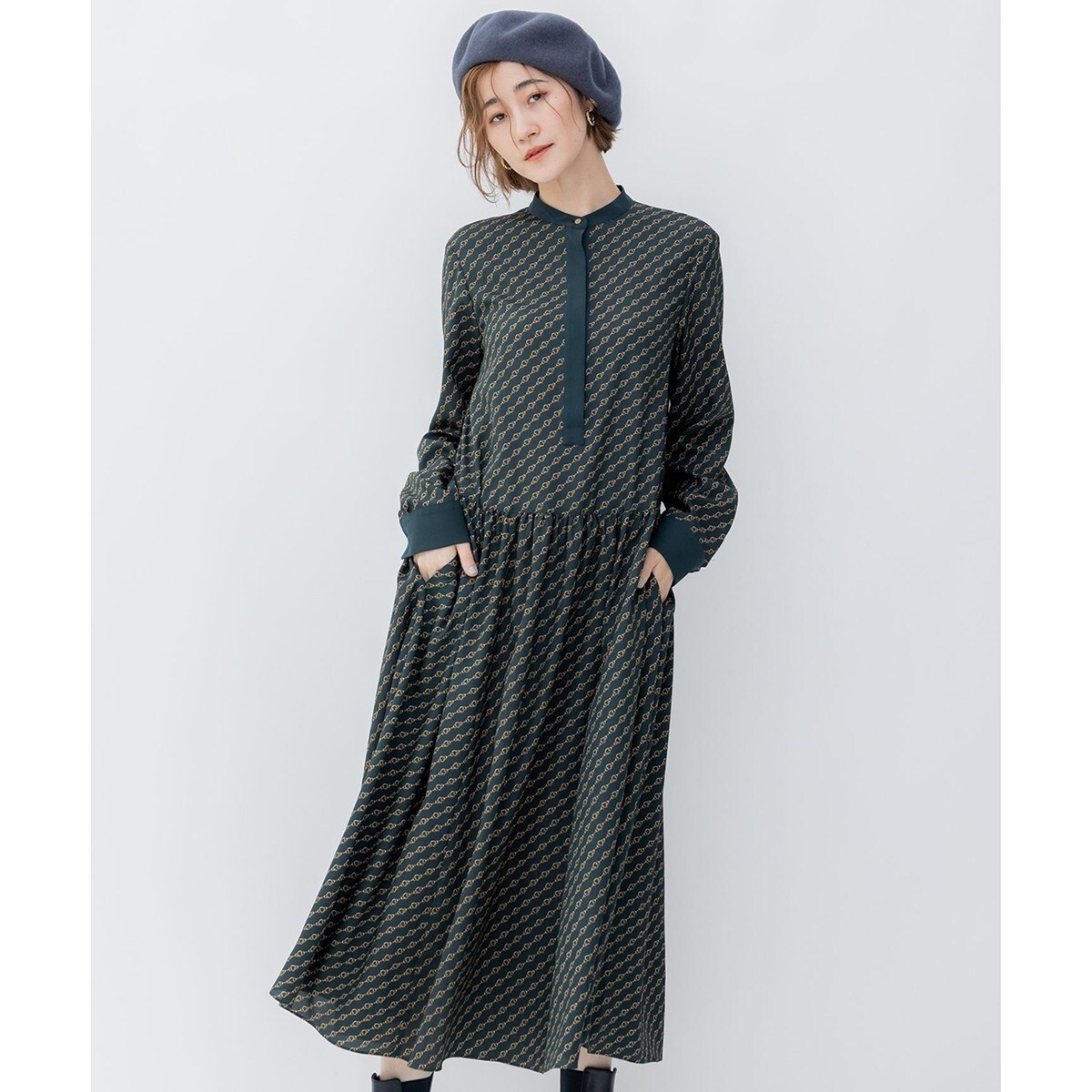 23区【洗える】Ratti チェーンモチーフ ワンピース 39,600円 洗える】Ratti チェーンモチーフ ワンピース | 23区(23KU) | マルイ