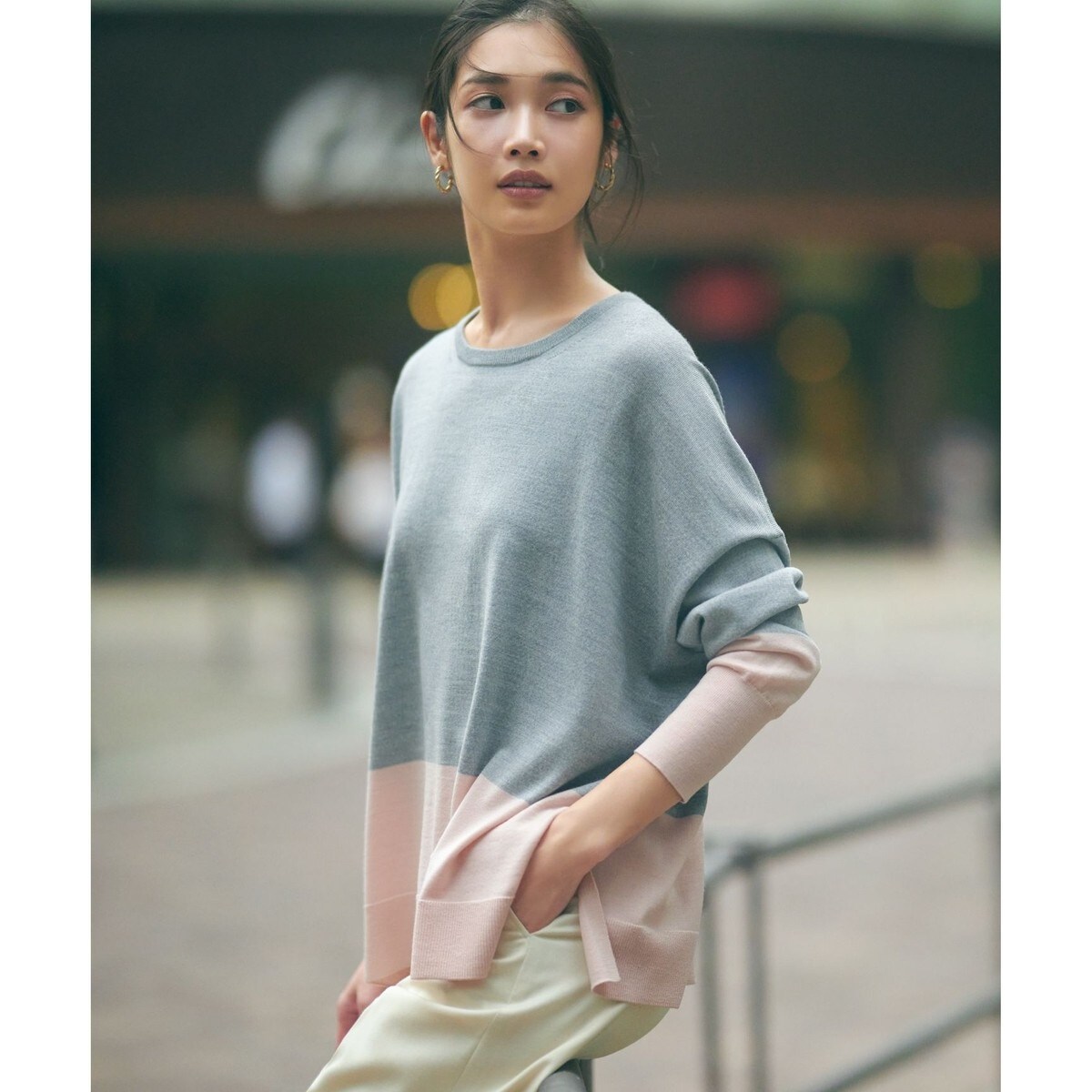 WEB限定カラーあり/洗える】ウーステッドウール ビッグシルエット