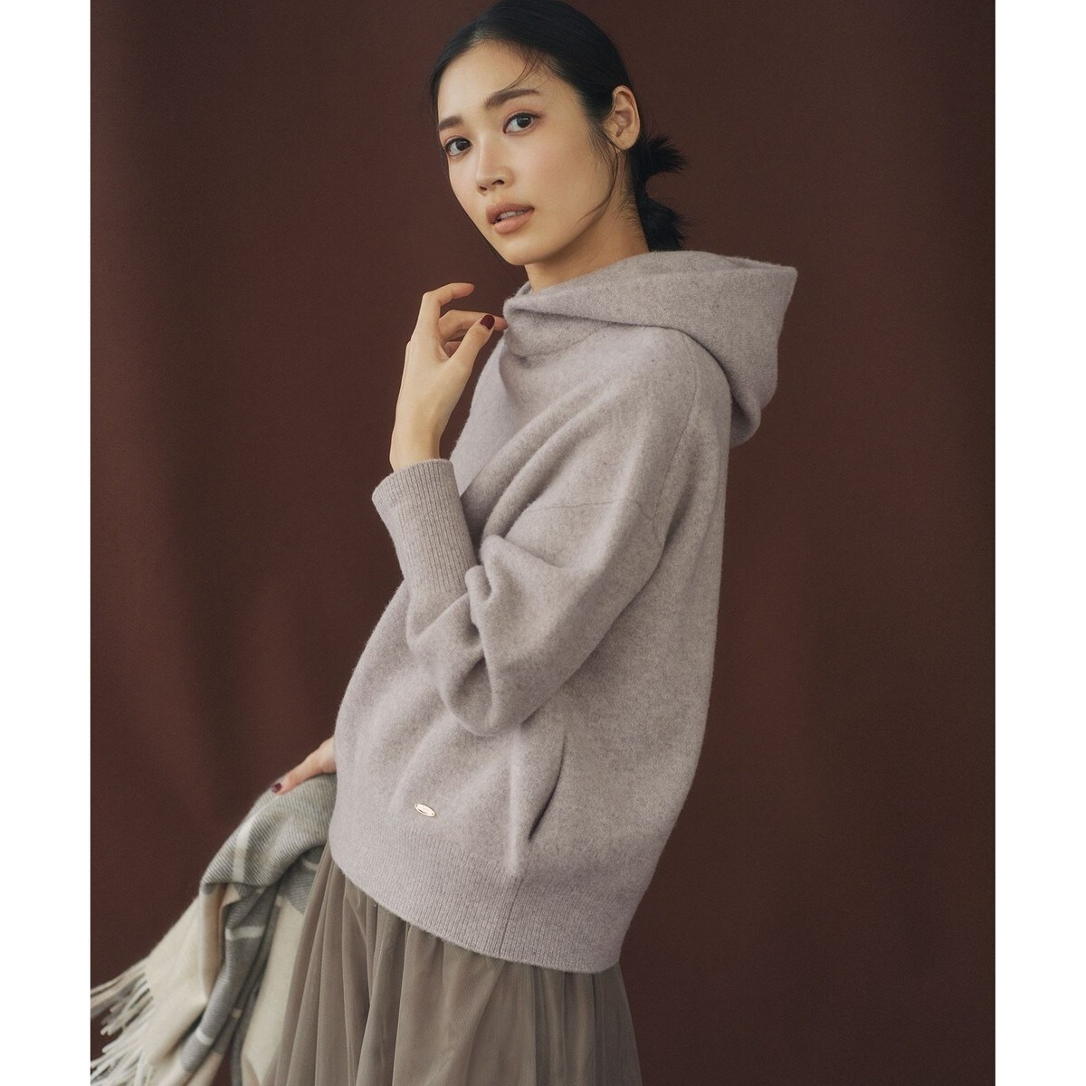 フェルト ニットパーカー / 23区 | ファッション通販 【公式通販