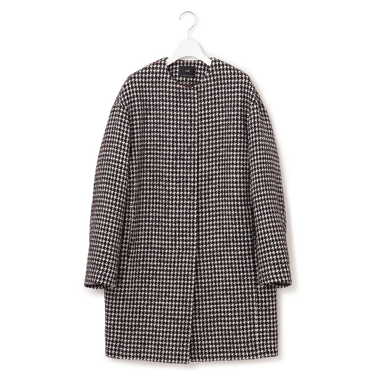 チェック ツイード ノーカラーコート | 23区(23KU) | マルイウェブチャネル