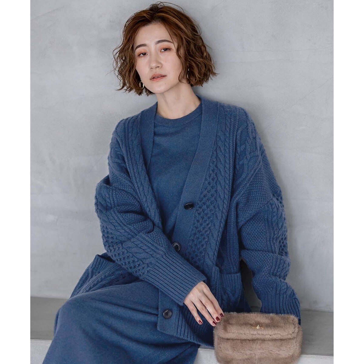 新品タグ♡23区【洗える】ウールカシミヤ アランパターン カーディガン 23区 【洗える】ウールカシミヤ アランパターン カーディガン （[WEB