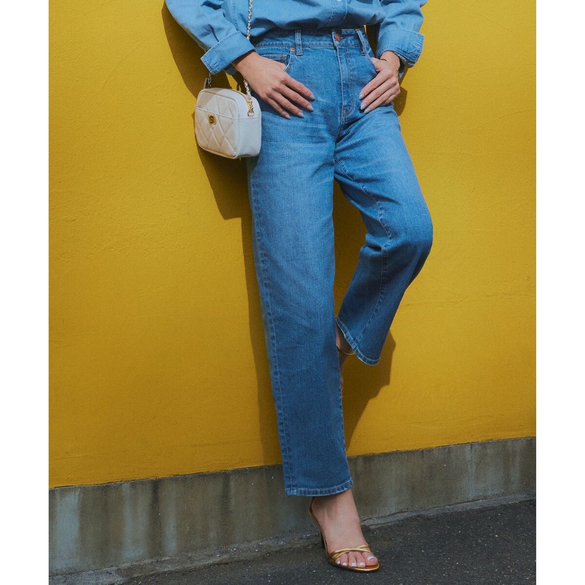 公式通販 - 人気アイテム多数 CLASSY.6月号掲載/洗える】23区DENIM コクーンシルエット パンツ パンツ