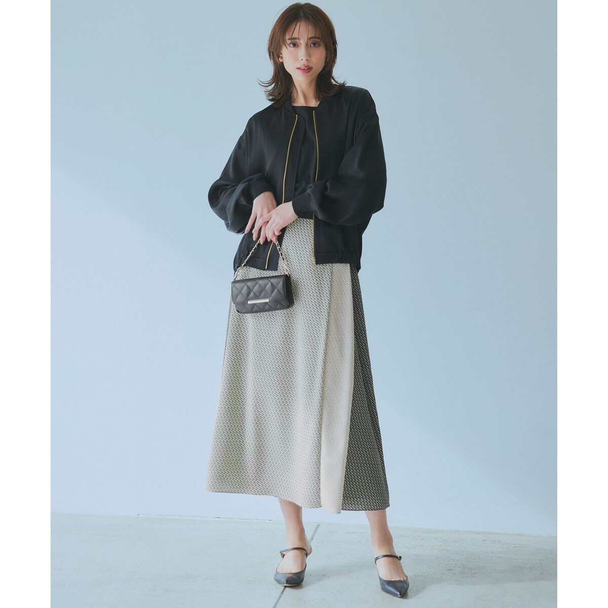 洗える】ドレープサテン MA-1 ブルゾン | 23区(23KU) | マルイ