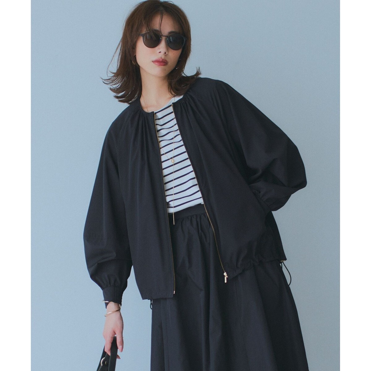 23区｜【洗える/撥水加工】ナイロン2WAYストレッチ ブルゾン