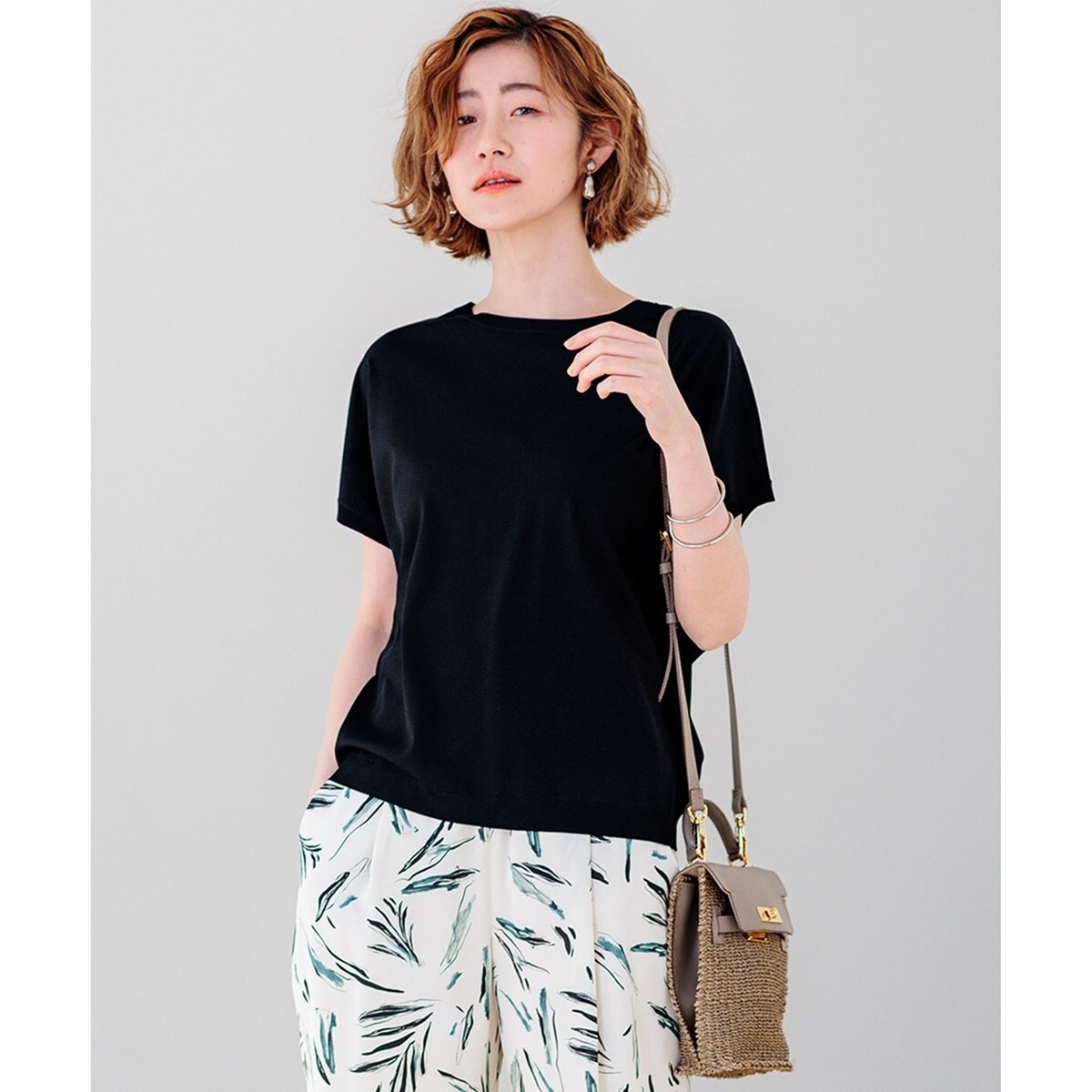 【新色追加/VERY5月号掲載】レーヨンポリエステルストレッチ プルオーバー ニット