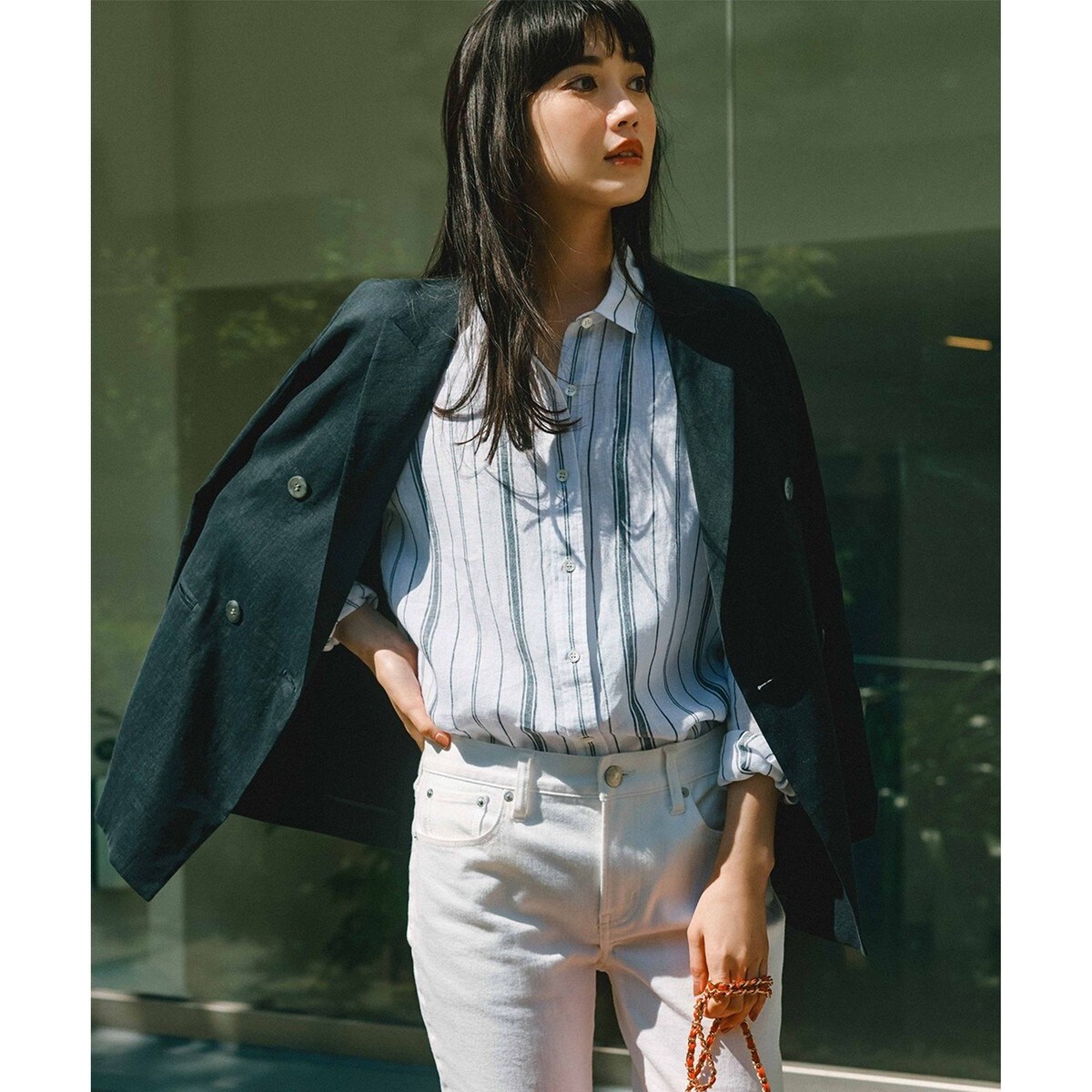 23区　LIBECO　ベーシックシャツ CLASSY. 9月号掲載/WEB限定カラーあり】LIBECO ベーシック