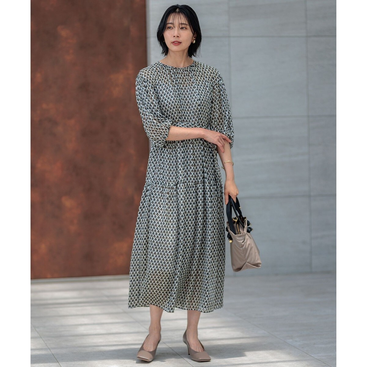 洗える】Ratti コラージュプリント ワンピース | 23区(23KU) | マルイ