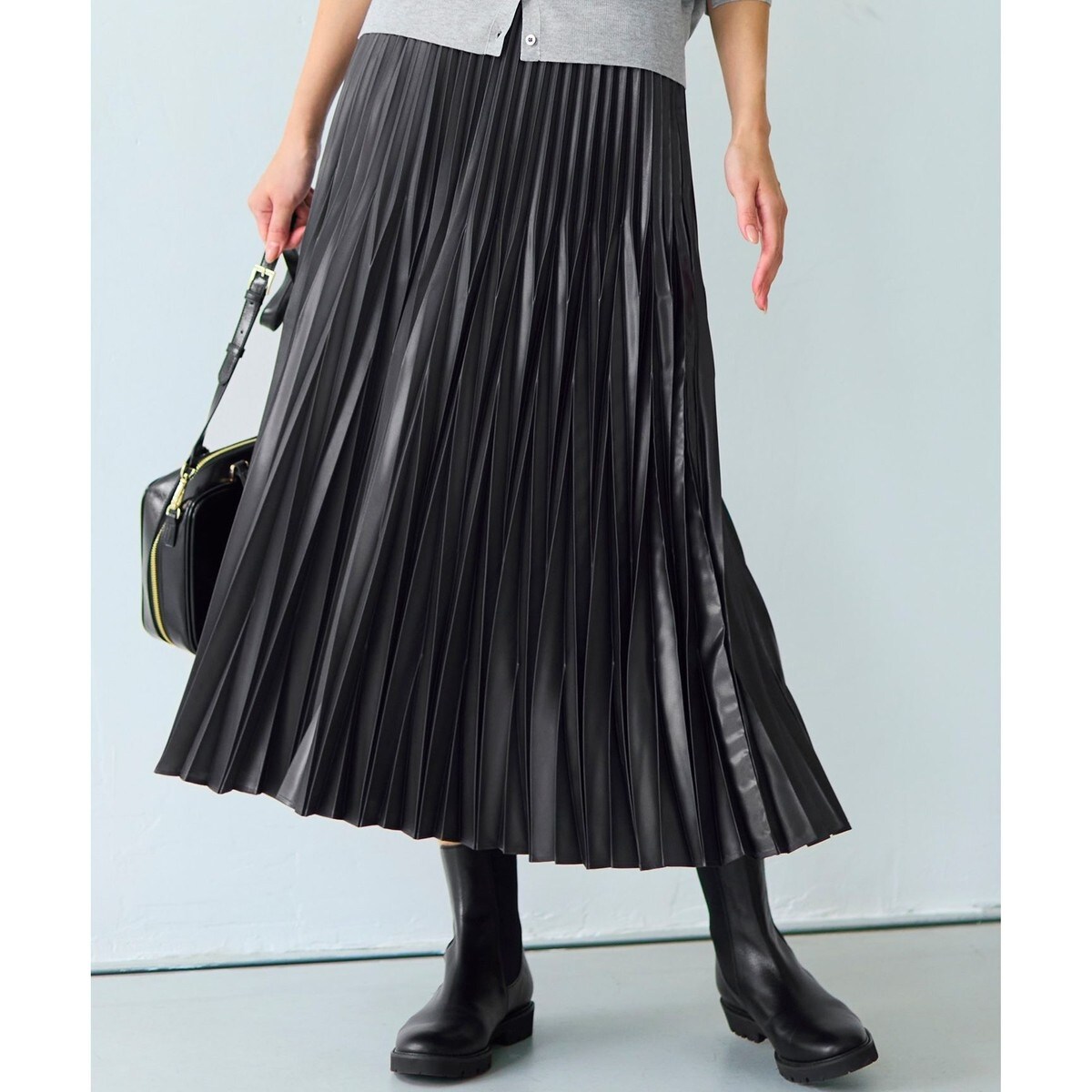 新品プリーツスカート 洗える】レザーライクプリーツ スカート | 23区(23KU) | マルイウェブ