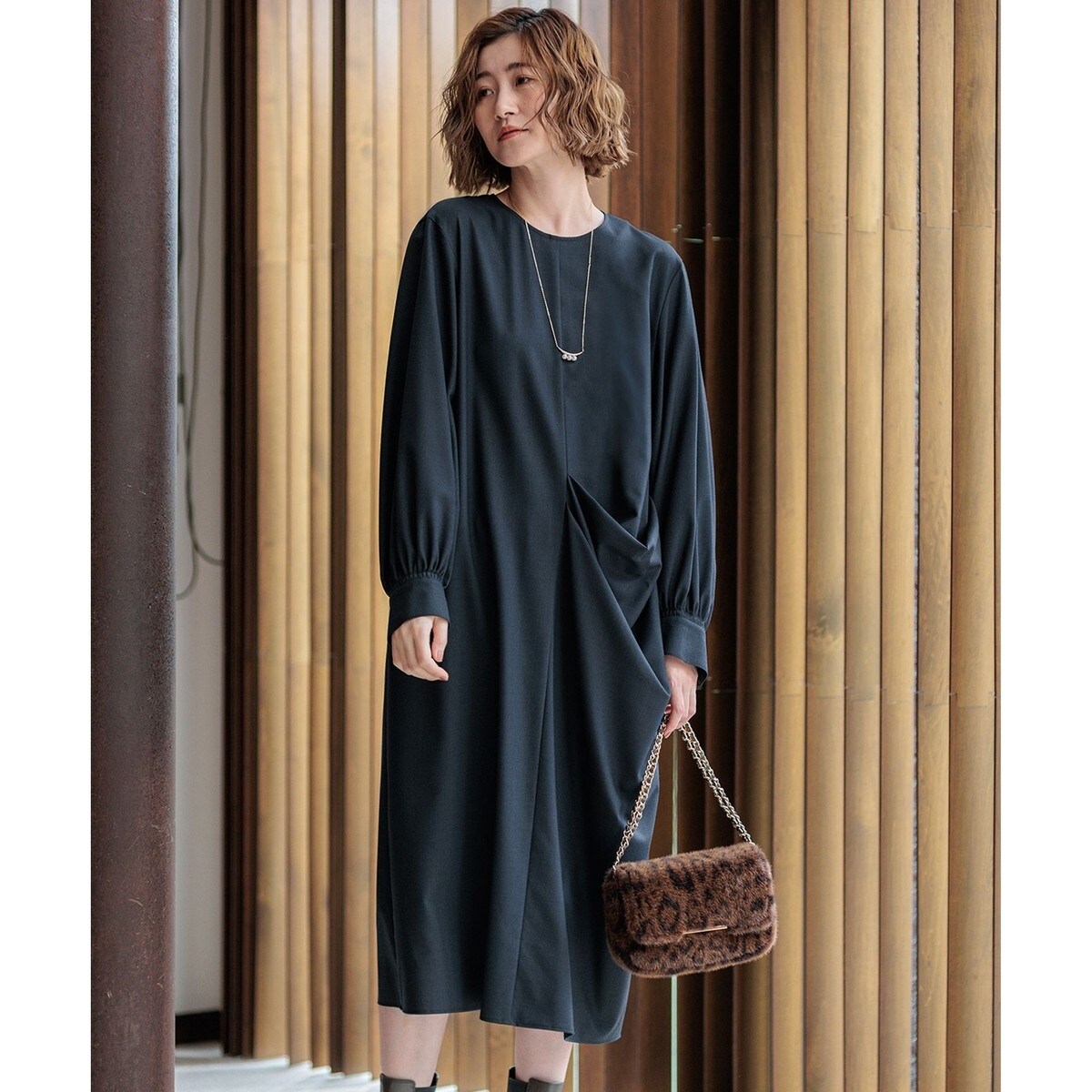 洗える】ウールミルドジャージー ワンピース | 23区(23KU) | マルイ