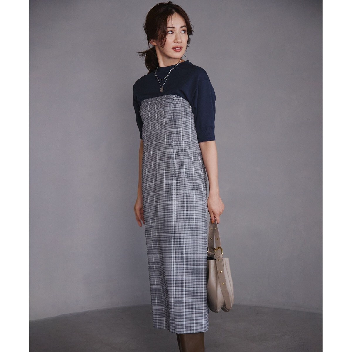 洗える】ウールミルドジャージー ワンピース | 23区(23KU) | マルイ