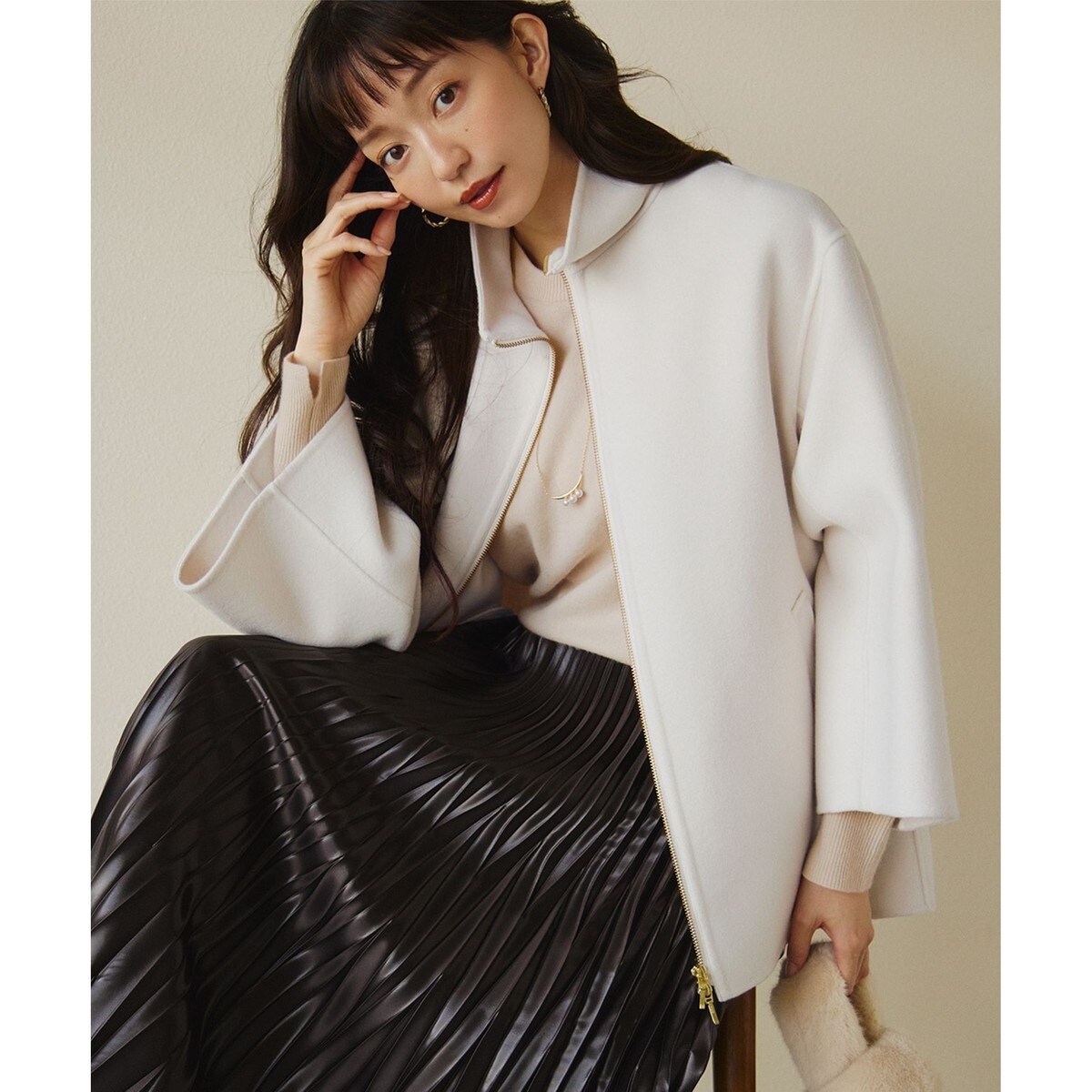 ウールリバー スタンドカラーコート | 23区(23KU) | マルイウェブチャネル