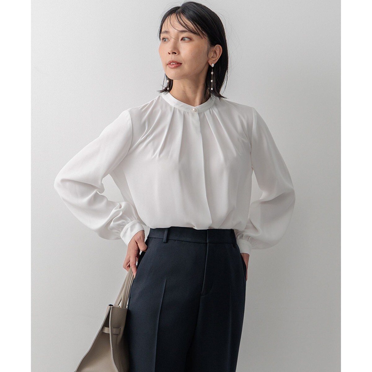 吸水速乾/UVケア/洗える】ストレッチクリアサテン バイカラー