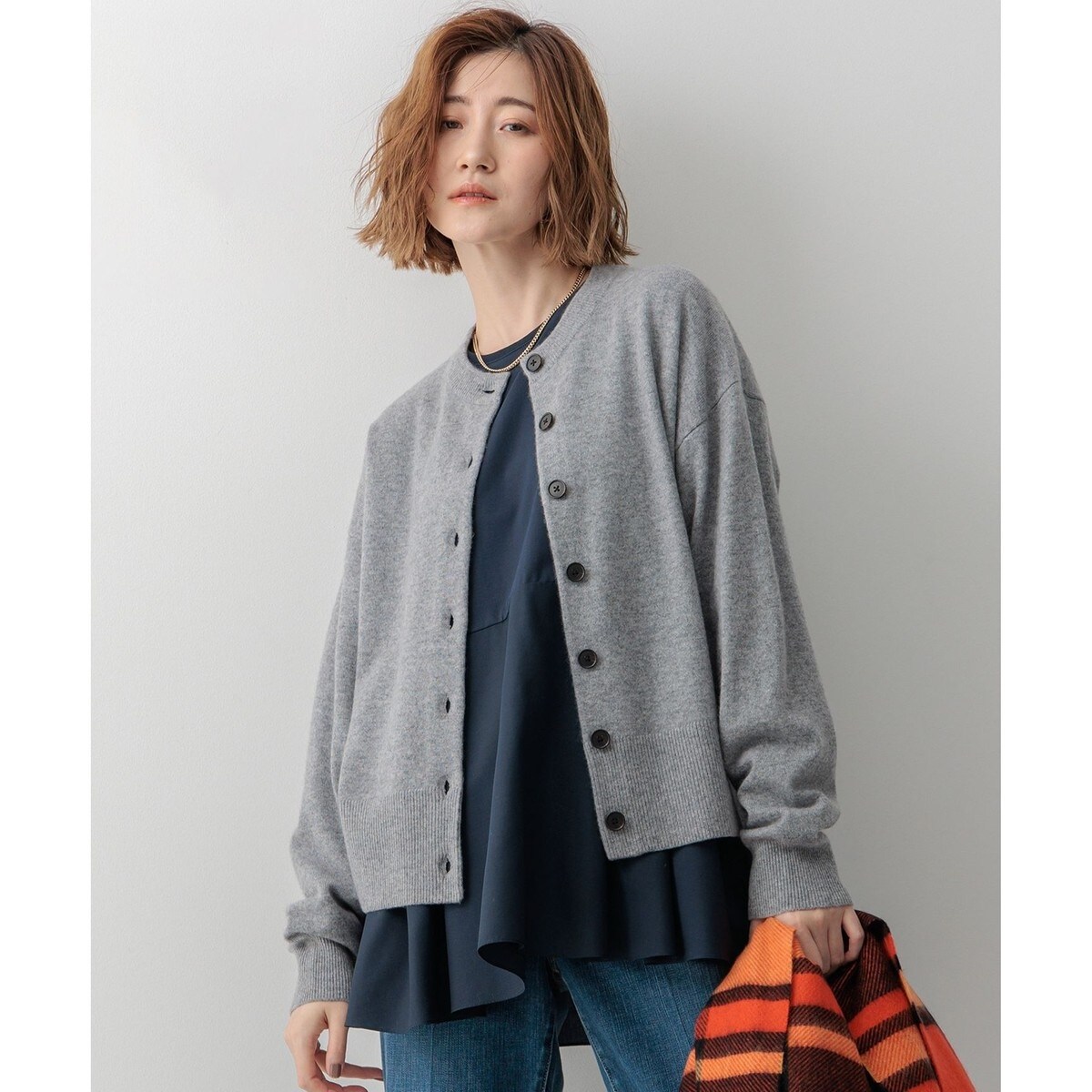 23区★ピュアカシミヤ ニットカーディガン Oggi掲載/洗える】ピュアカシミヤ ニットカーディガン | 23区(23KU