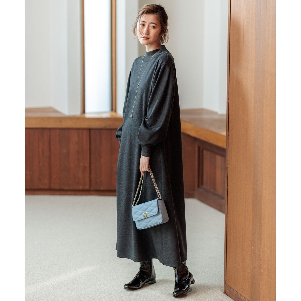 洗える】ウールミルドジャージー ワンピース | 23区(23KU) | マルイ