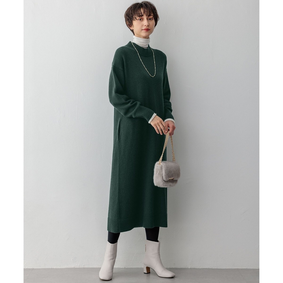 洗える】カシミヤブレンド ニットワンピース | 23区(23KU) | マルイ