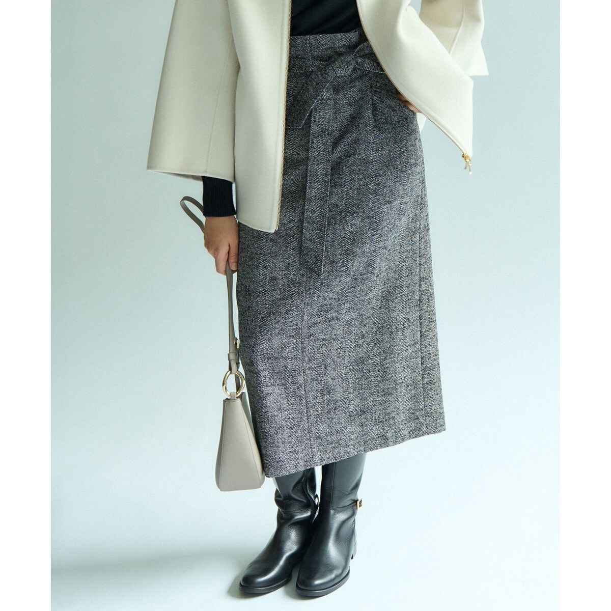 洗える】ネオプレーンジャージー タック スカート | 23区(23KU