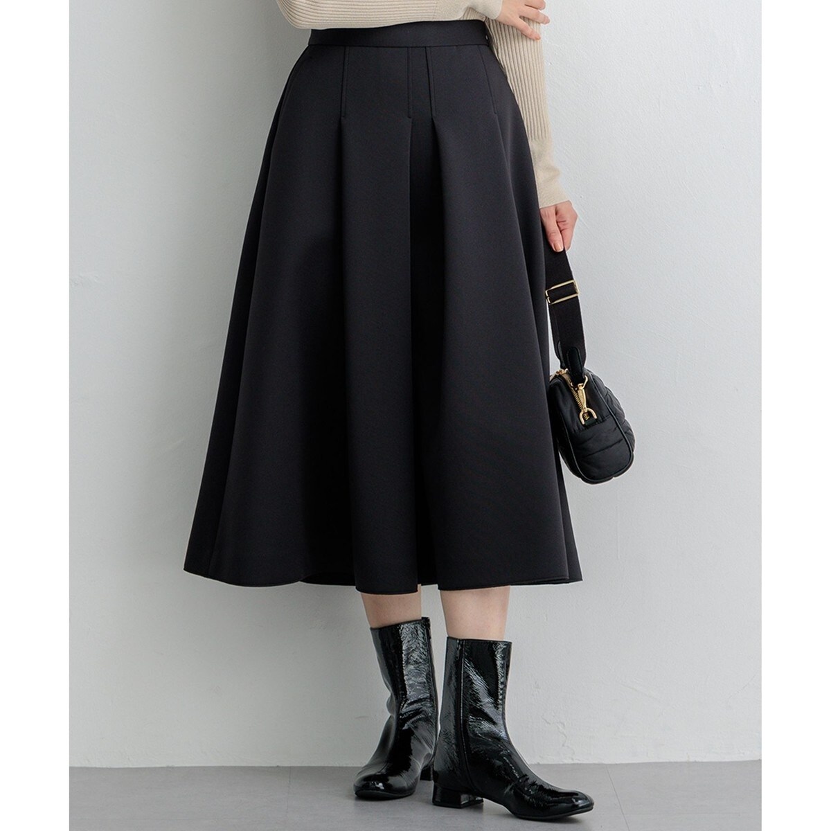 洗える】ネオプレーンジャージー タック スカート | 23区(23KU