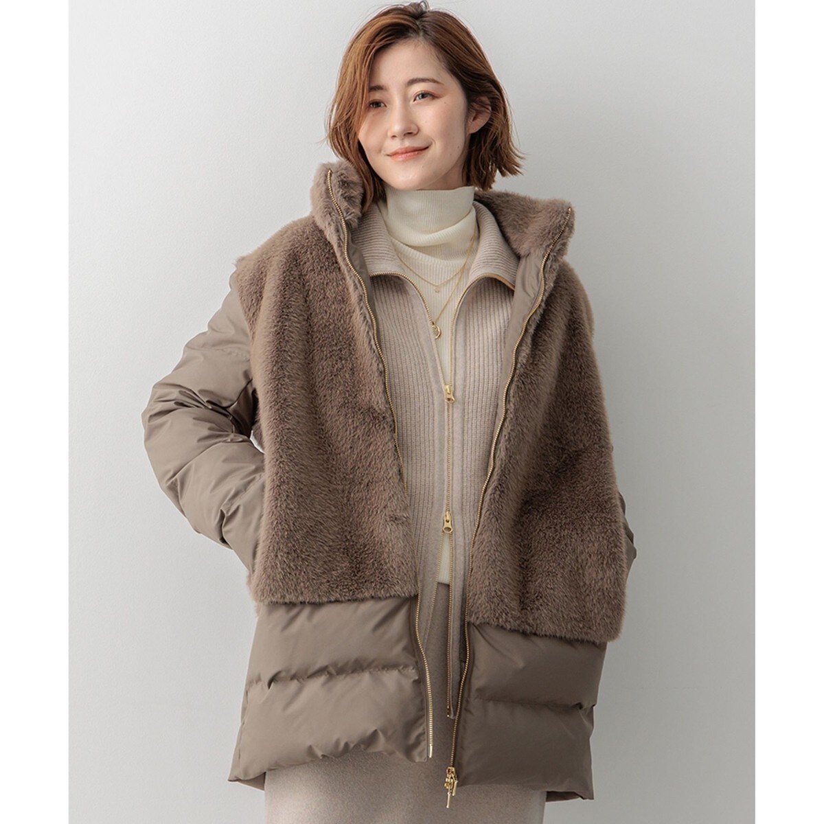 ECOPEL エコファーコンビ ダウンコート | 23区(23KU) | マルイウェブ