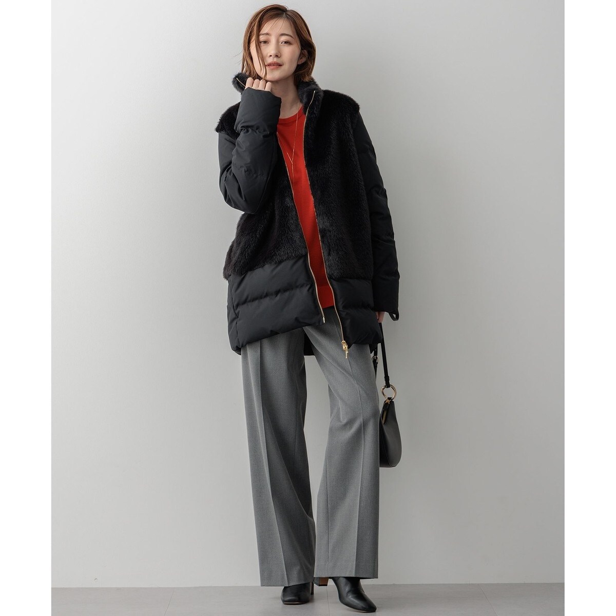 新品　タグ付き23区 ECOPEL(エコペル社)エコファーコンビジレ 32 ECOPEL エコファー ジレ / 23区 | ファッション通販 【公式通販】オン