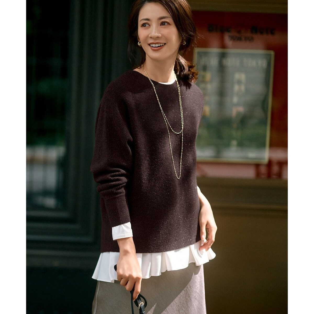 洗える】ラメウール ドルマンスリーブ ニット | 23区(23KU) | マルイ