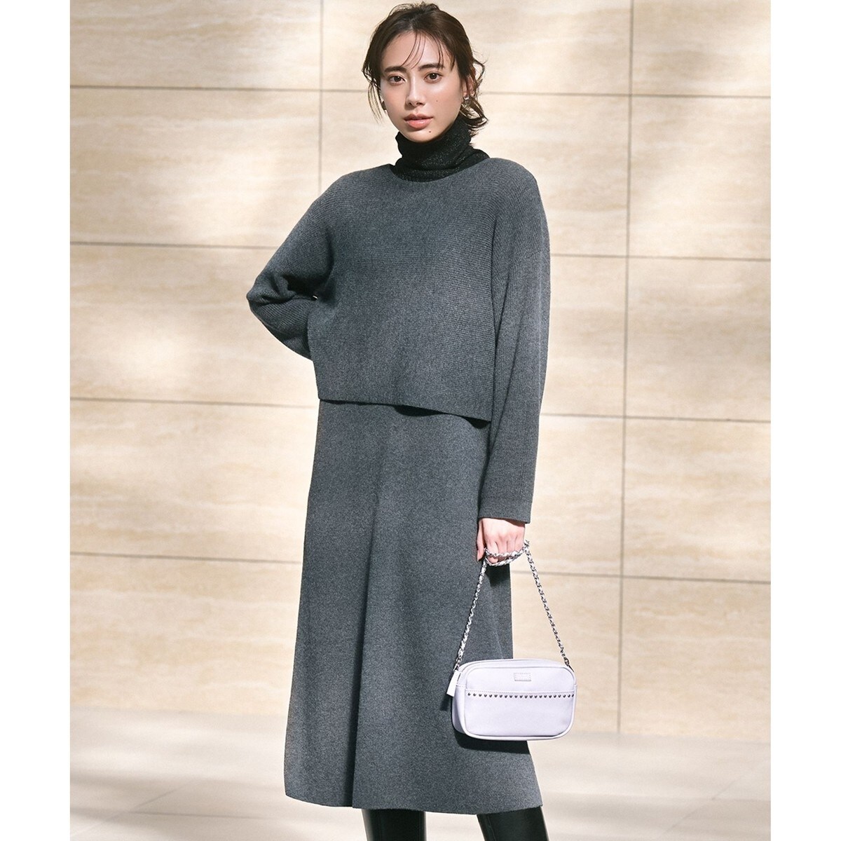 洗える】レイヤードニットツイン ワンピース | 23区(23KU) | マルイ